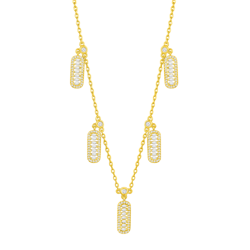 قلادة فاين بتصميم متعدد / اللون الذهبي