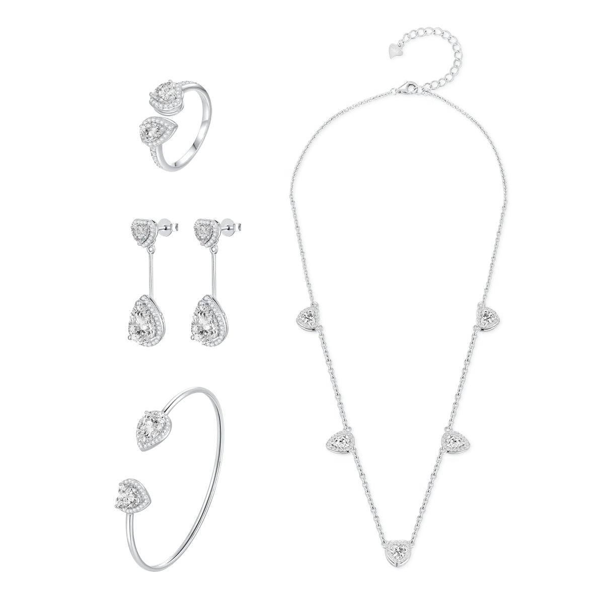 تشارمنق هارتس / طقم فضي