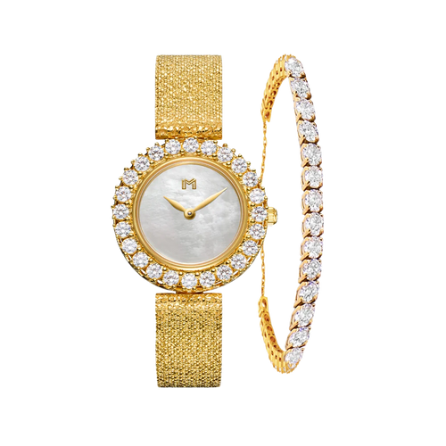 دلال / تنس باللون الذهبي - صندوق هدايا