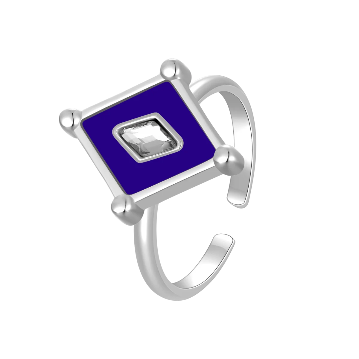 كايت / خاتم أزرق و فضي