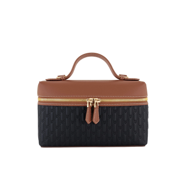 شنطة ميثاء / اسود و تان