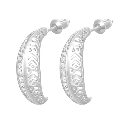 ليف / أقراط باللون الفضي