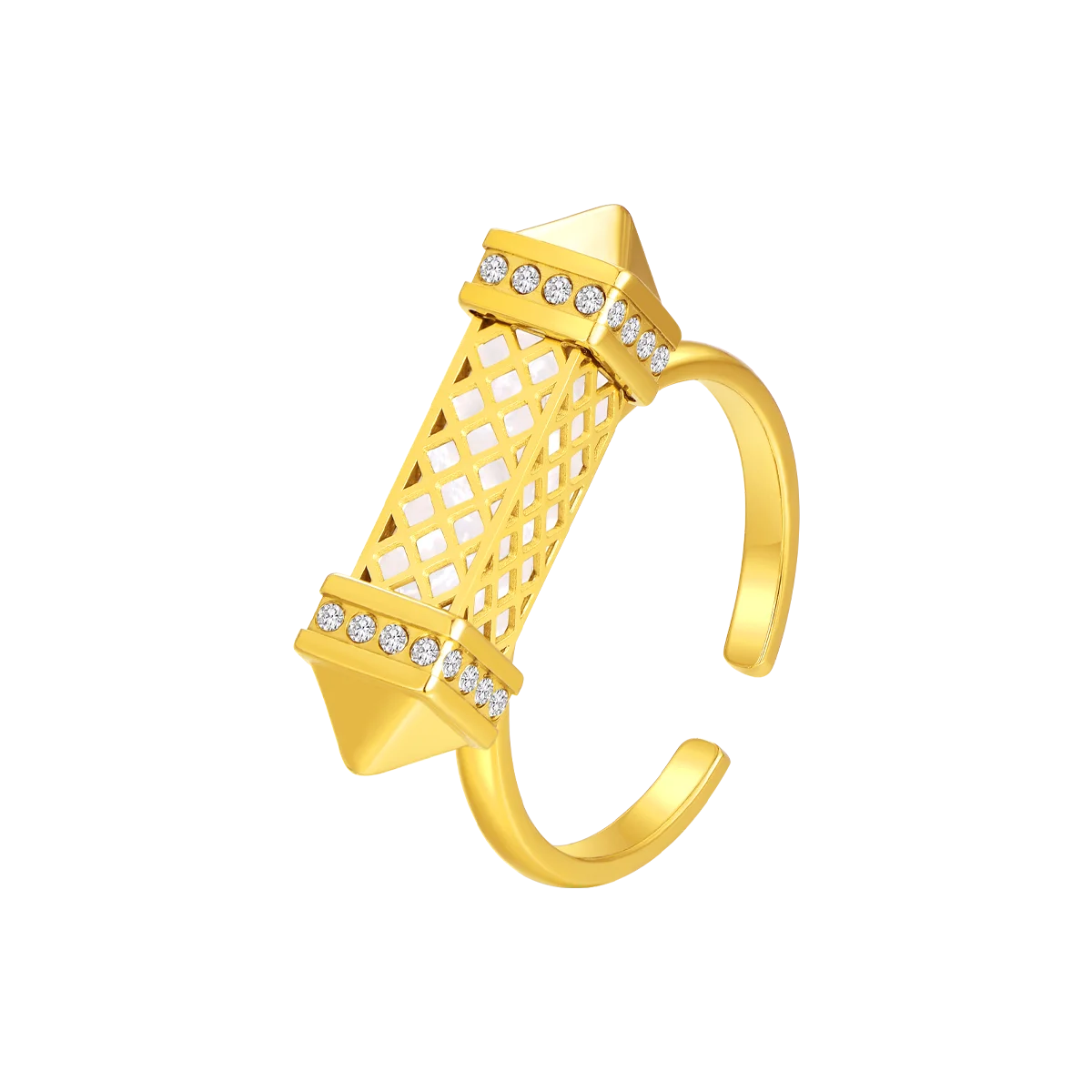 تاسل / خاتم اللؤلؤ باللون الذهبي