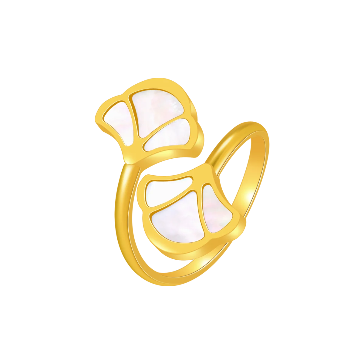 توليب / خاتم اللؤلؤ باللون الذهبي
