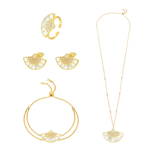 فان / طقم باللون الذهبي