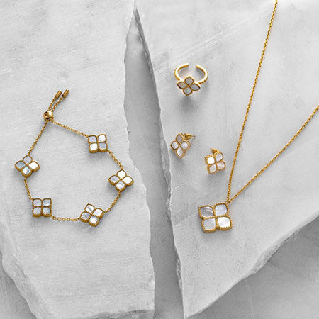 مجموعة هدية أمل/ جوري ذهبي للنساء