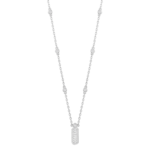 قلادة فاين بتصميم بسيط / اللون الفضي