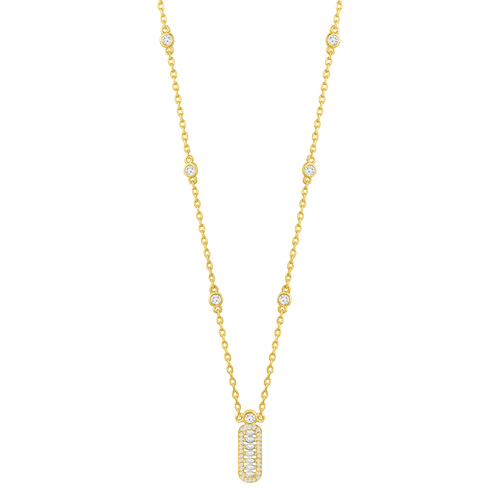 قلادة فاين بتصميم بسيط / اللون الذهبي