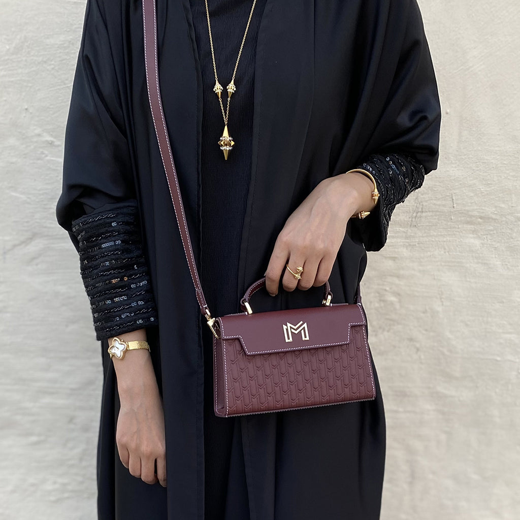 شنطة اليد حصة / بورغندي