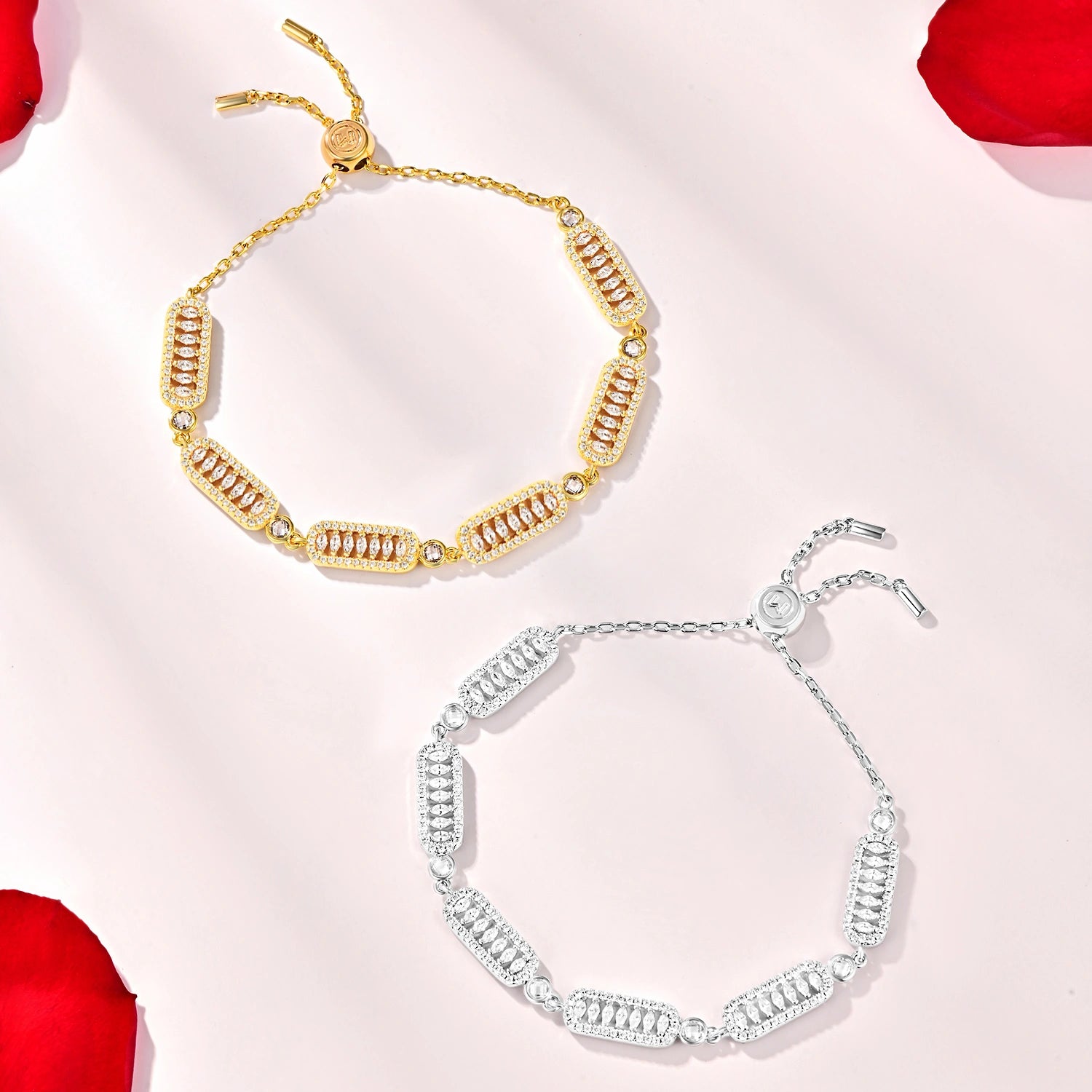 سوار فاين بتصميم متعدد / اللون الذهبي