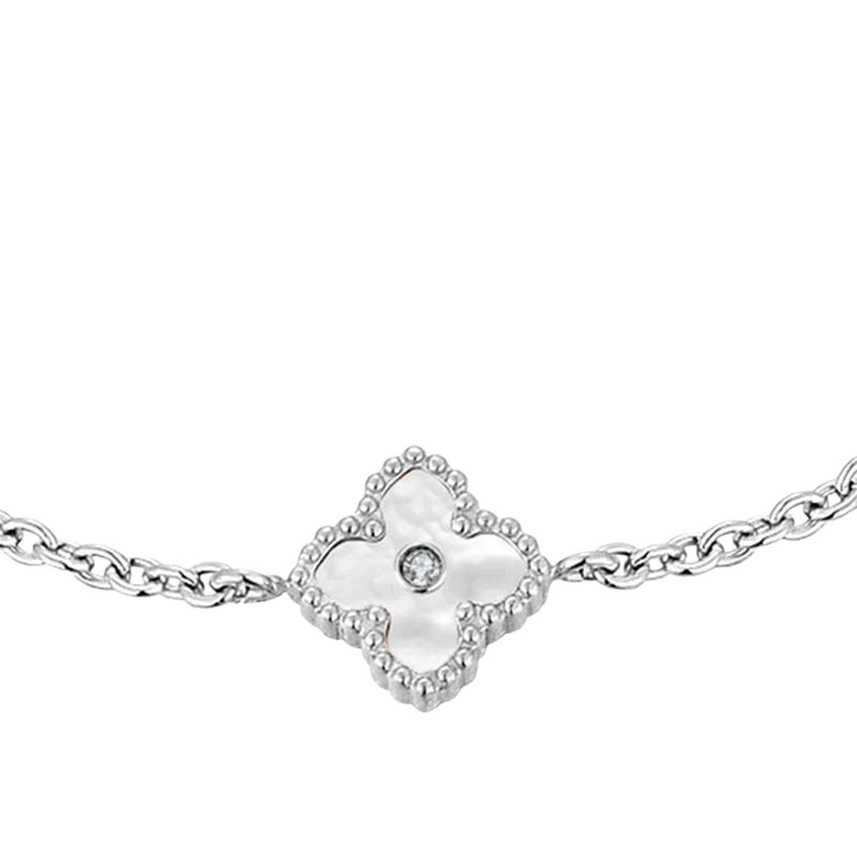 ميني جوري / إسورة اللؤلؤ باللون الفضي