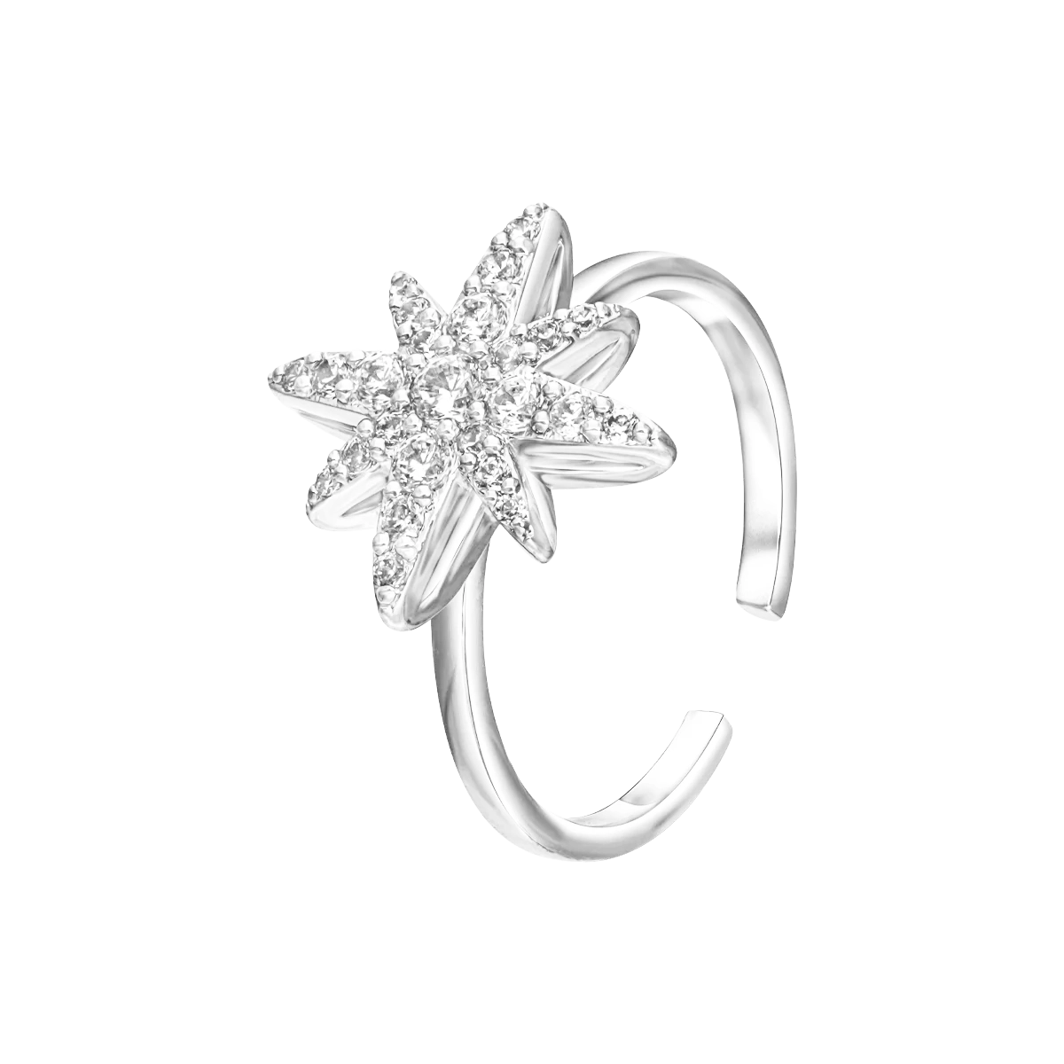 مون ستار / خاتم باللون الفضي