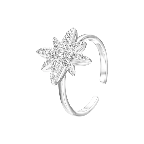 مون ستار / خاتم باللون الفضي