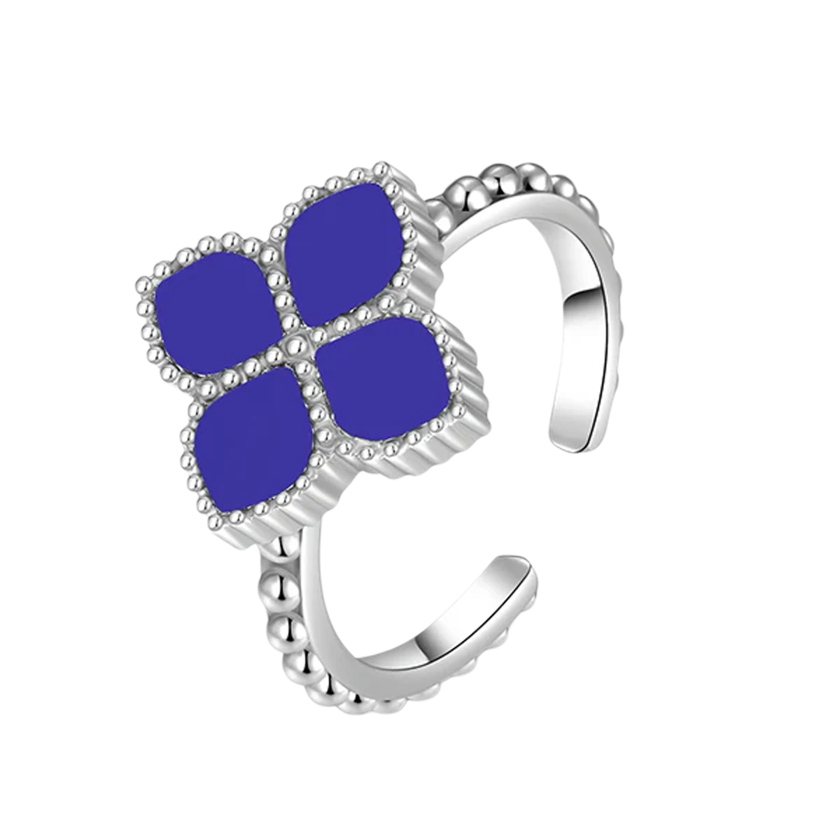 جوري / طقم اللؤلؤ باللون الفضي