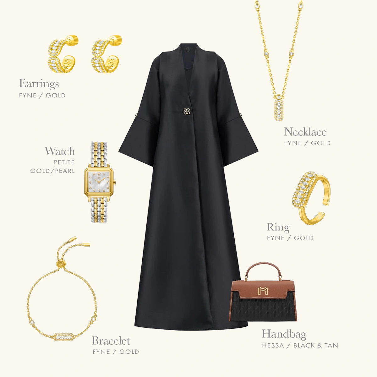 قلادة فاين بتصميم بسيط / اللون الذهبي