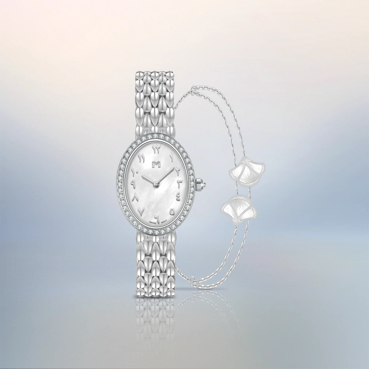 بوكس هديه عبير / طقم  توليب الفضي