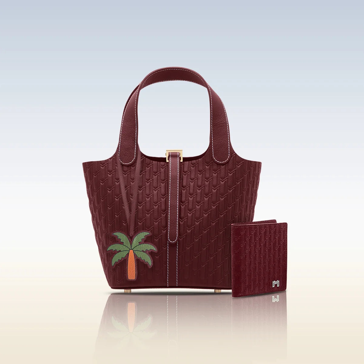 شنطة اليد اليازية / بورغندي