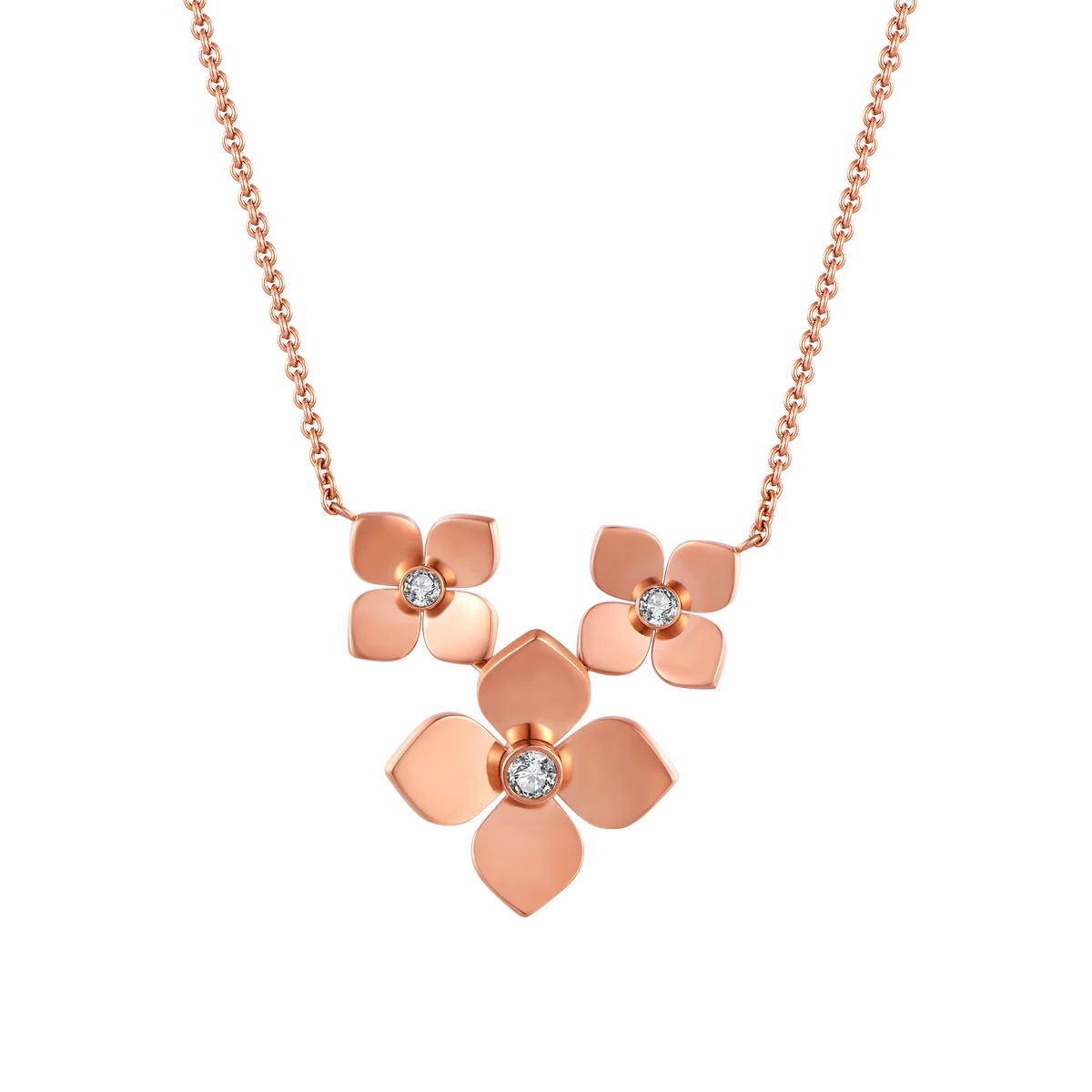 بلوم / عقد بلوم بلون الروز قولد