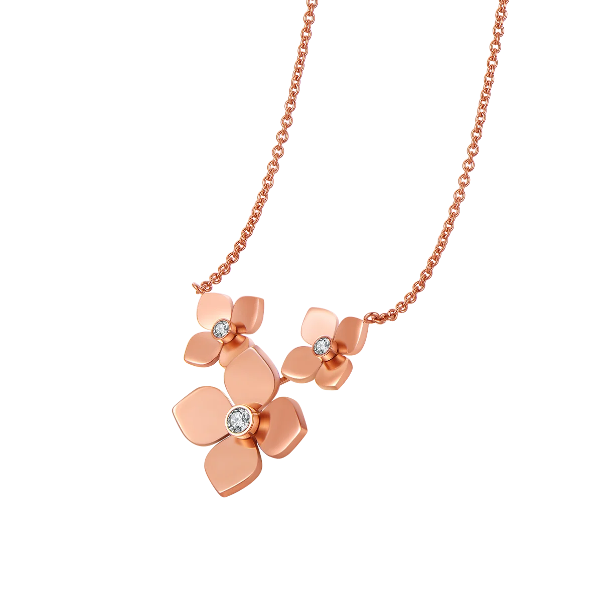 بلوم / عقد بلوم بلون الروز قولد