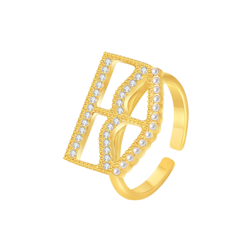 برقع / خاتم باللون الذهبي