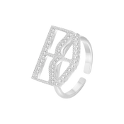 برقع / خاتم باللون الفضي