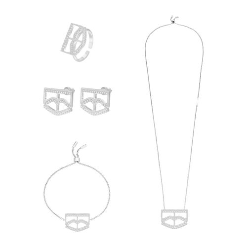 برقع / طقم باللون الفضي