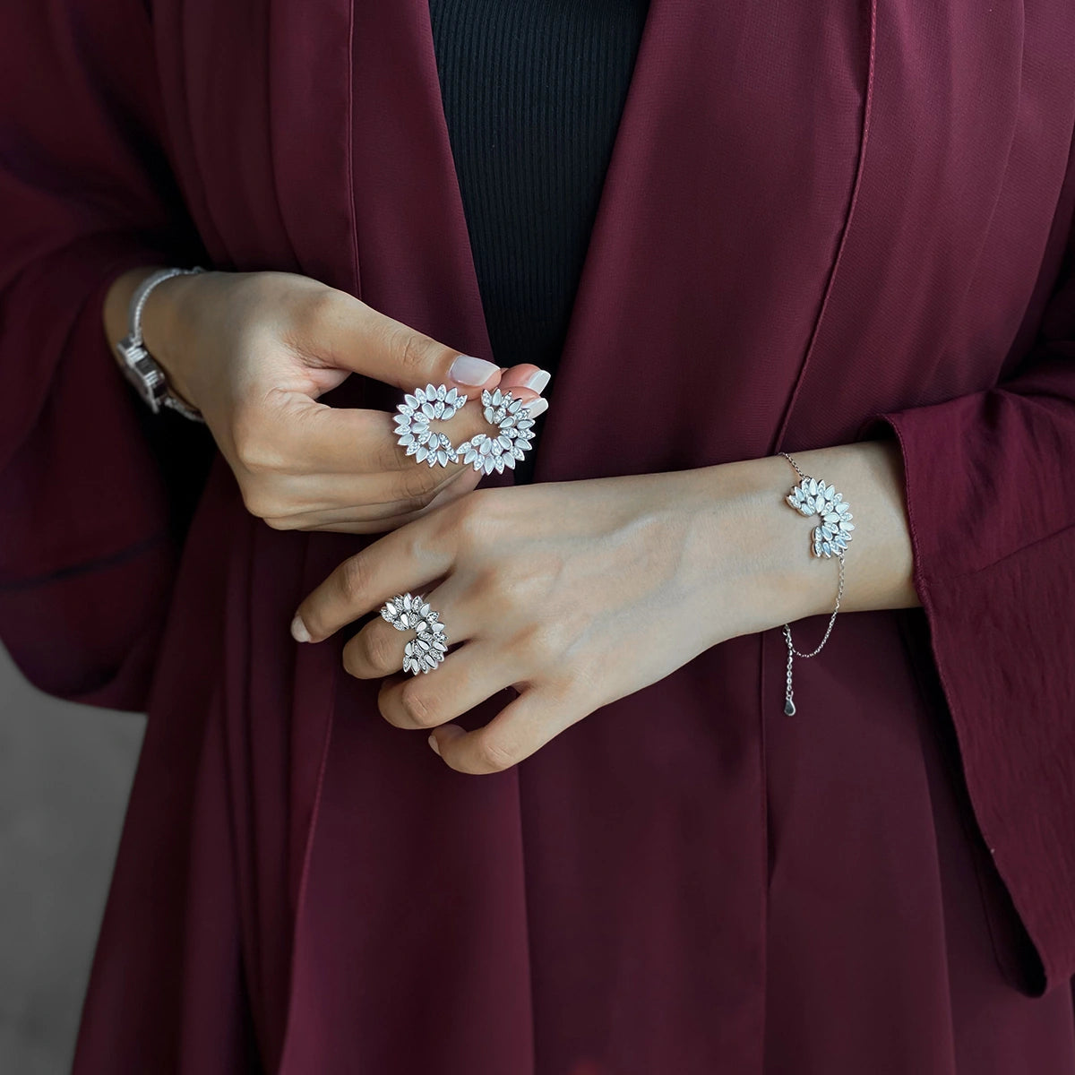 تشارمنق هارتس / طقم فضي