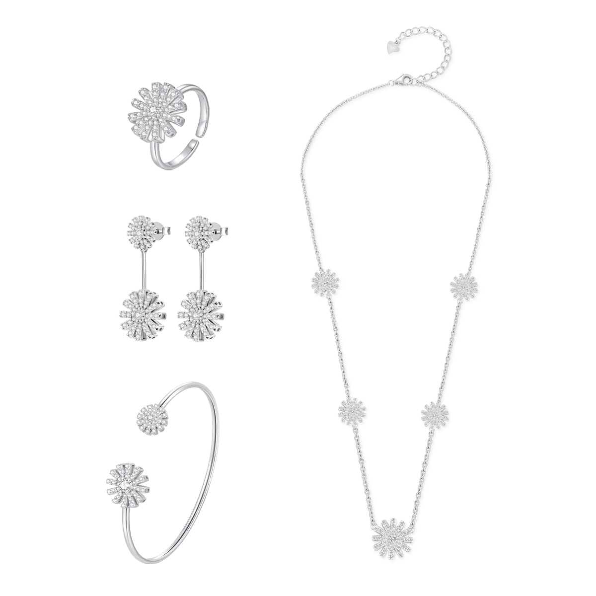 تشارمنق سن فلاور / طقم فضي