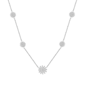 تشارمنق سن فلاور / عقد باللون الفضي