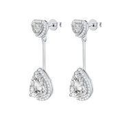 تشارمنق هارتس / أقراط باللون الفضي