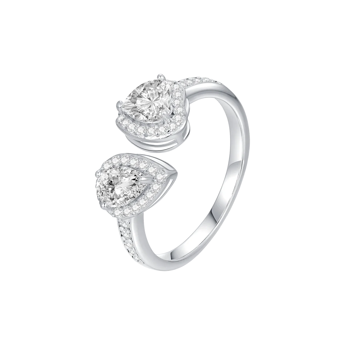 تشارمنق هارتس / خاتم باللون الفضي