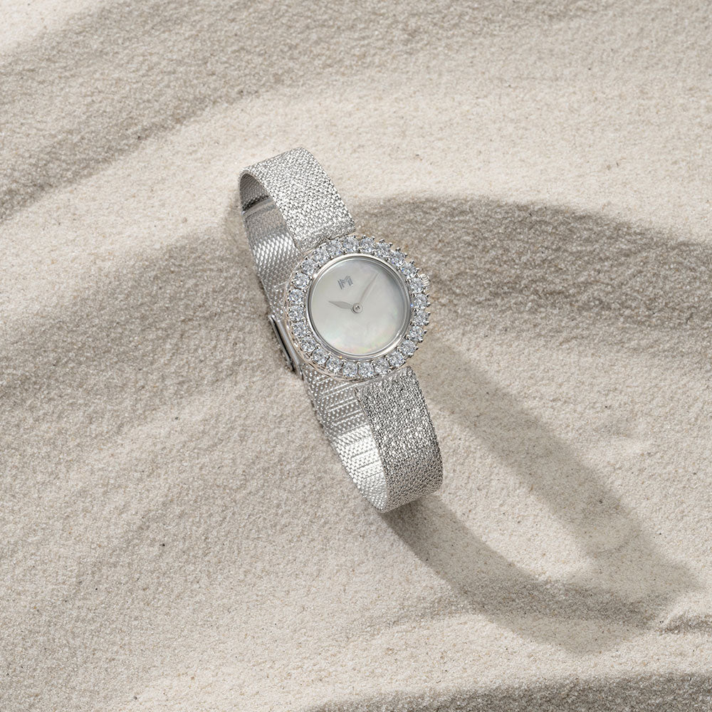 مجموعة هدية عليا / ميني جوري فضي للنساء