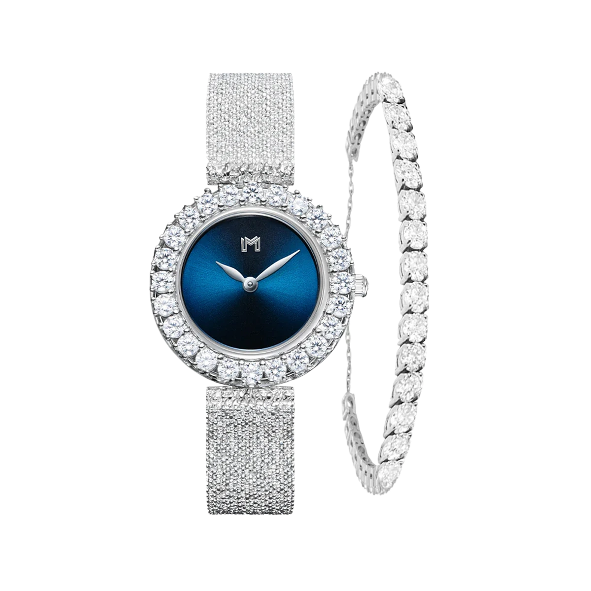 منار / تنس باللون الفضي - صندوق هدايا