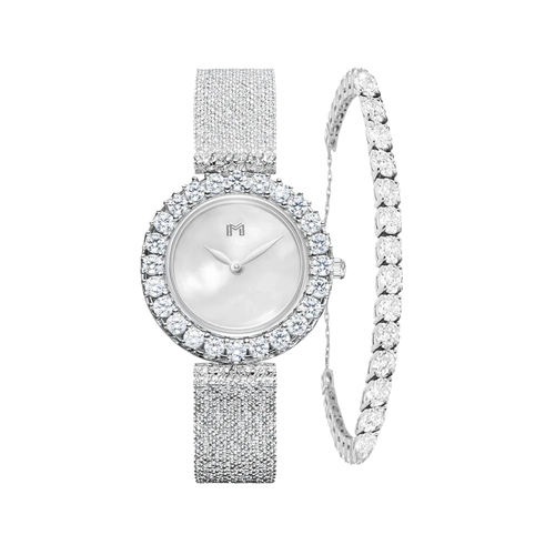 هدى / تنس باللون الفضي - صندوق هدايا