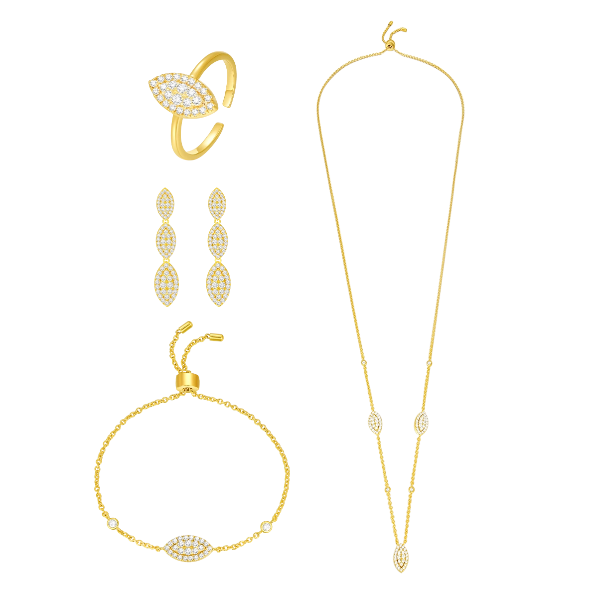 ديزي ليف / طقم باللون الذهبي