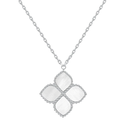 جوري / عُقد اللؤلؤ باللون الفضي