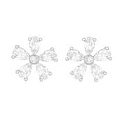 ديزي فلاور/ أقراط باللون الفضي