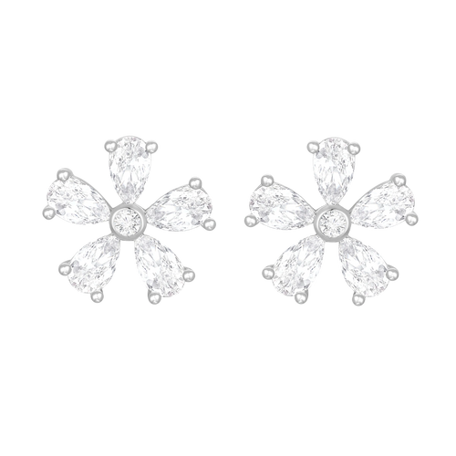 ديزي فلاور/ أقراط باللون الفضي