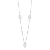 ديزي ليف / قلادة باللون الفضي