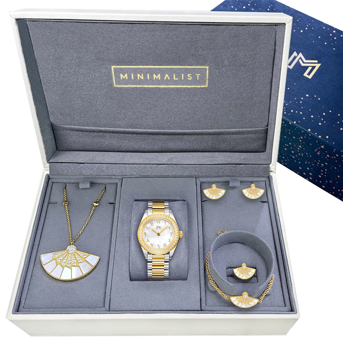 فان / طقم باللون الذهبي