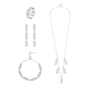 طقم فاين بتصميم متعدد / اللون الفضي