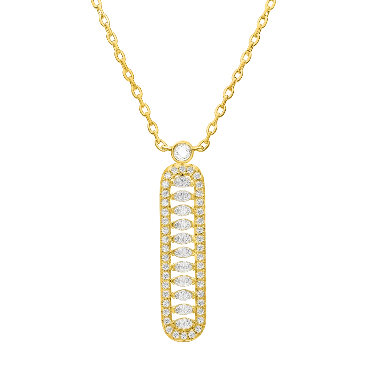 فاين / قلادة باللون الذهبي