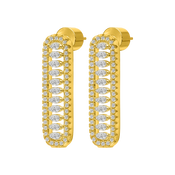 فاين / أقراط باللون الذهبي