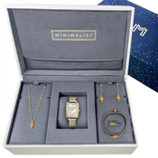 طقم لانترن  بتصميم بسيط / اللون الذهبي