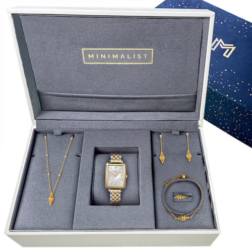 طقم لانترن  بتصميم بسيط / اللون الذهبي