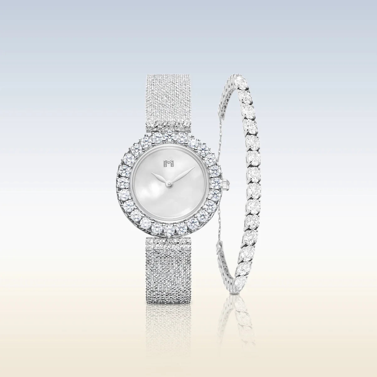 هدى / تنس باللون الفضي - صندوق هدايا