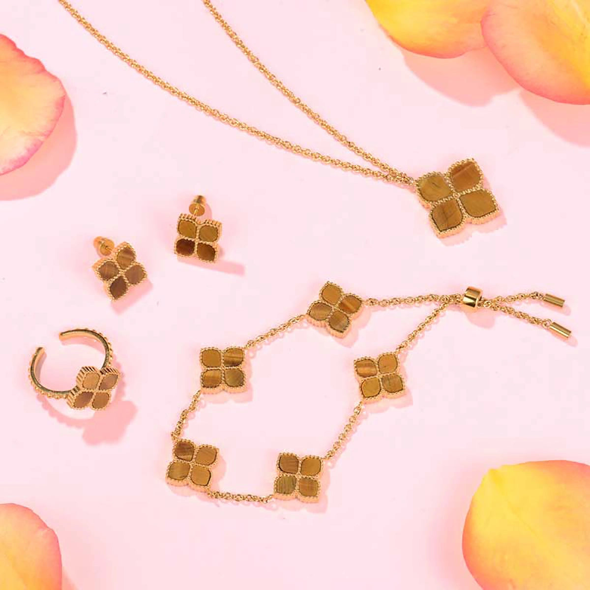 جوري / عُقد اللؤلؤ بلون الذهب