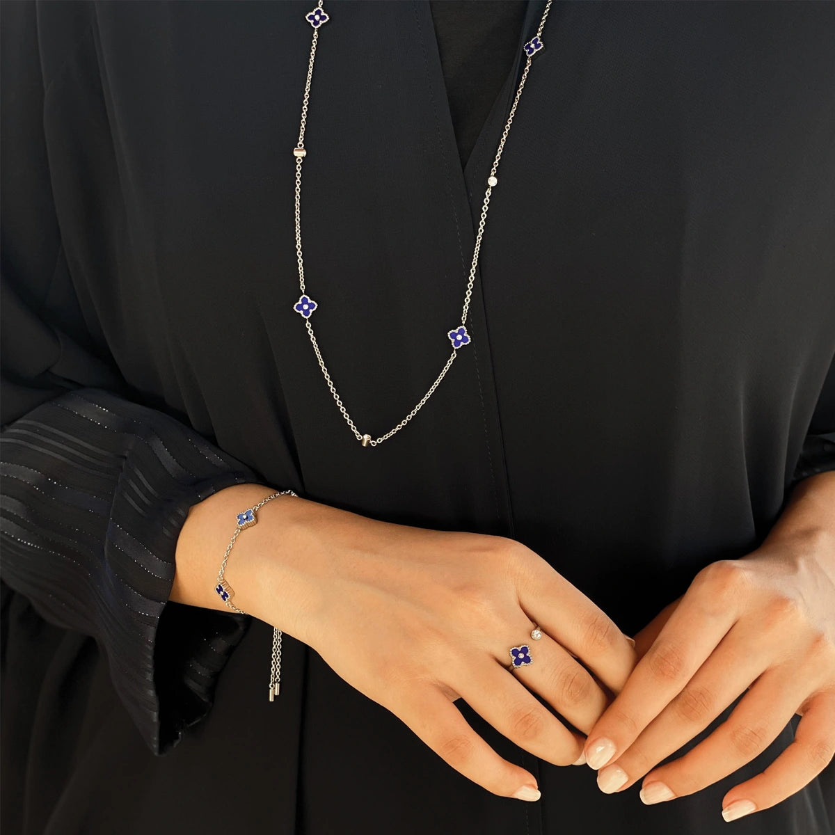 ميني جوري / خاتم أزرق و فضي