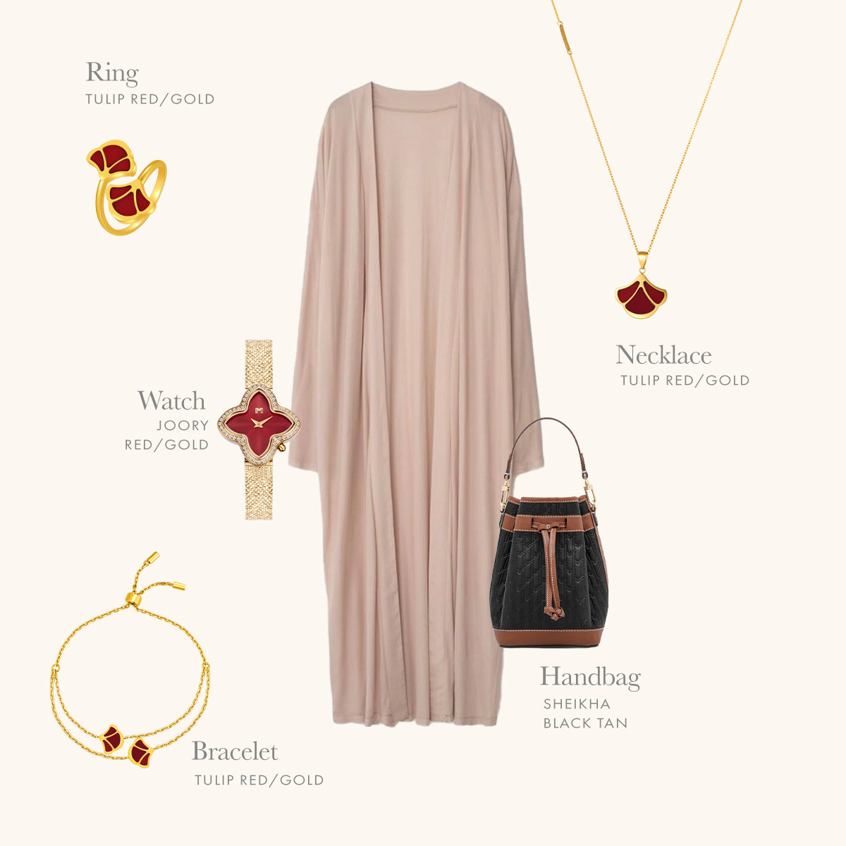 شنطة شيخة  / أسود وتان