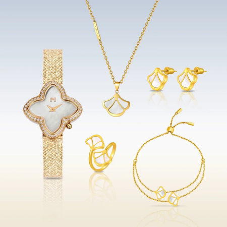 مجموعة هدية عليا / توليب فضي للنساء